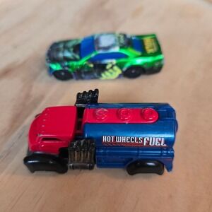 Hot Wheels Fast Gassin Tanker and Maisto Marvel Incredible Hulk Car Lot 1:64